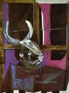 Naturaleza muerta con calavera de novillo 1942 Pablo Picasso Pinturas al óleo